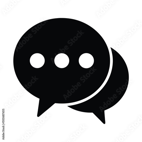 chat bubbles icon vector illustration