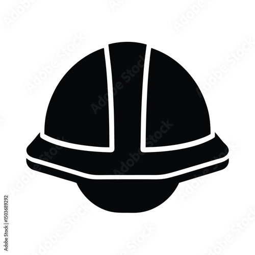 construction helmet icon vector illustration