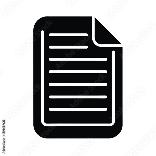 document file icon vector illustration