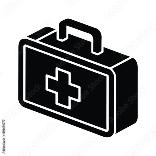 first aid kit icon vector illustration