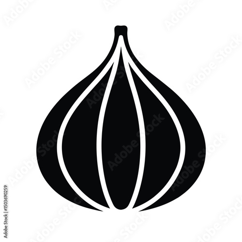 garlic clove icon vector illustration