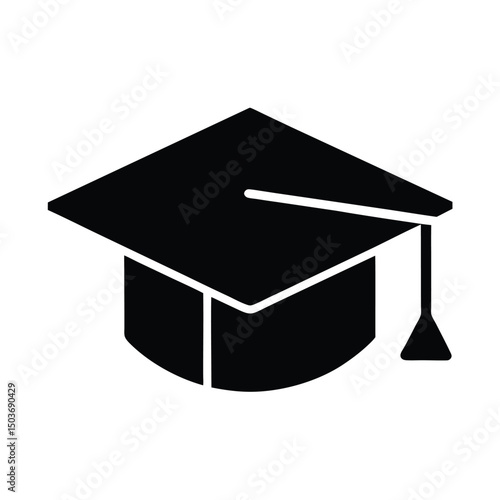 graduation cap icon vector illustration