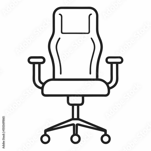 office chair isolated on white