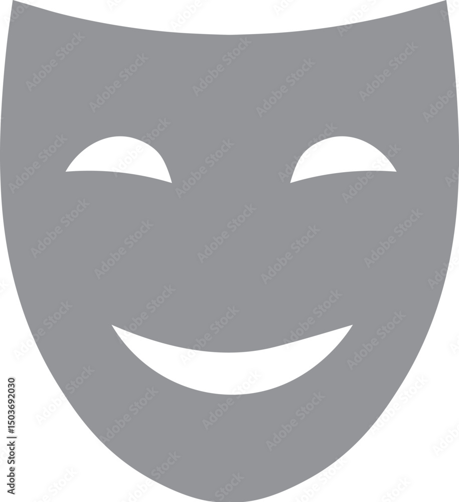 Theater mask isolated design. Theater mask isolated design.