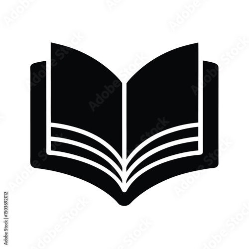open book reading icon vector illustration