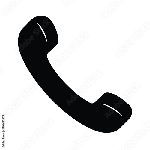 phone receiver icon vector illustration