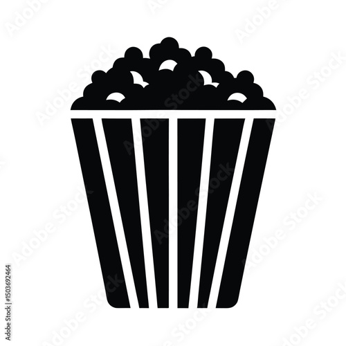 popcorn box icon vector illustration
