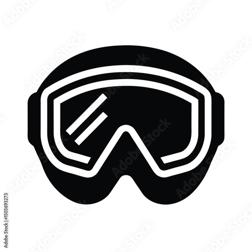 ski goggles icon vector illustration