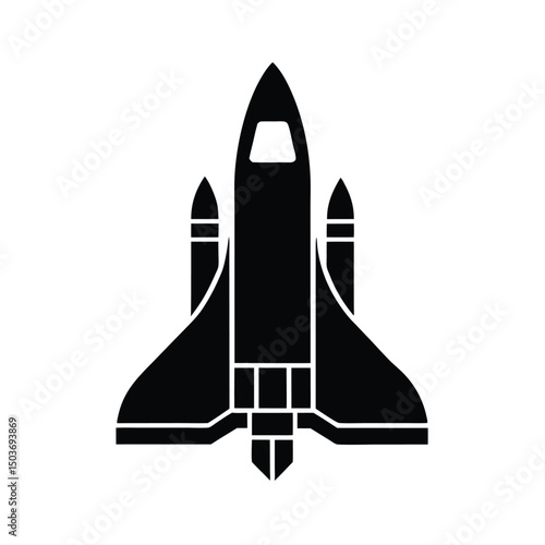 space shuttle icon vector illustration