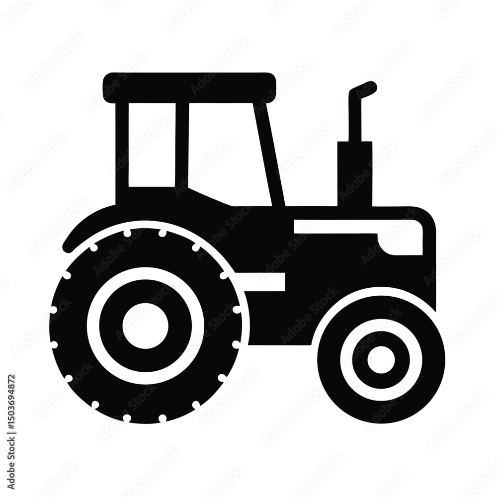 Obraz premium tractor icon vector illustration