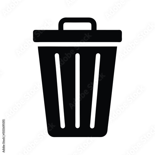 trash bin icon vector illustration
