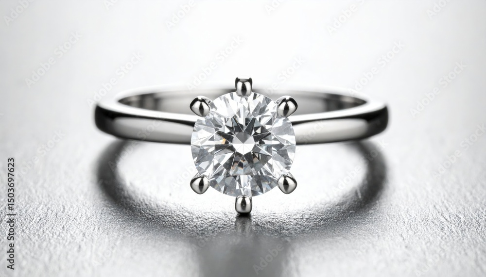 Elegant Diamond Solitaire Ring Elegant Diamond Solitaire Ring