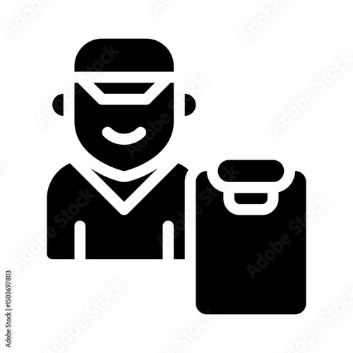 coach glyph icon