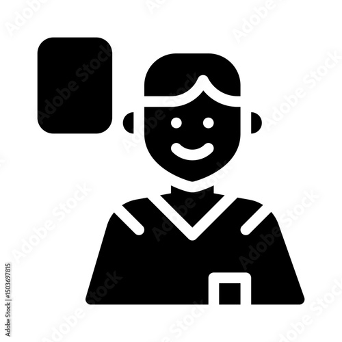 referee glyph icon