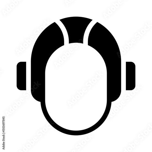 water polo cap glyph icon