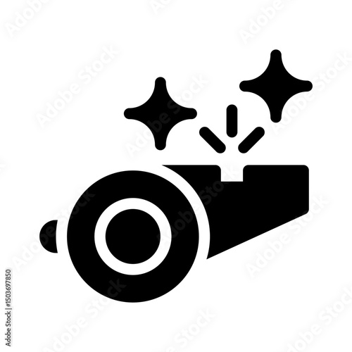 whistle glyph icon