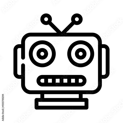 robotics line icon