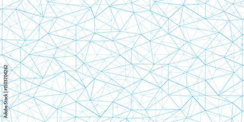 Abstract of simple BLUE line triangle pattern geometric background .white background creative and geometric shape with white luxury pattern .BLUE and white geometric background with low poly triangle
