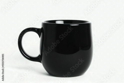 Black coffee mug mockup template cup, coffee, drink, mockup, empty, coffee cup, isolated, grey background
