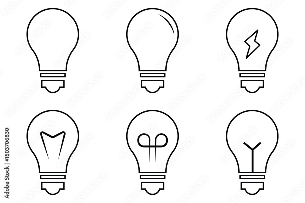 Light Bulb icon set, lamp icon symbol collection , creative good idea logo. Lightbulbs, Lamps icon set. Light Bulb icon set, lamp icon symbol collection , creative good idea logo. Lightbulbs, Lamps icon set.