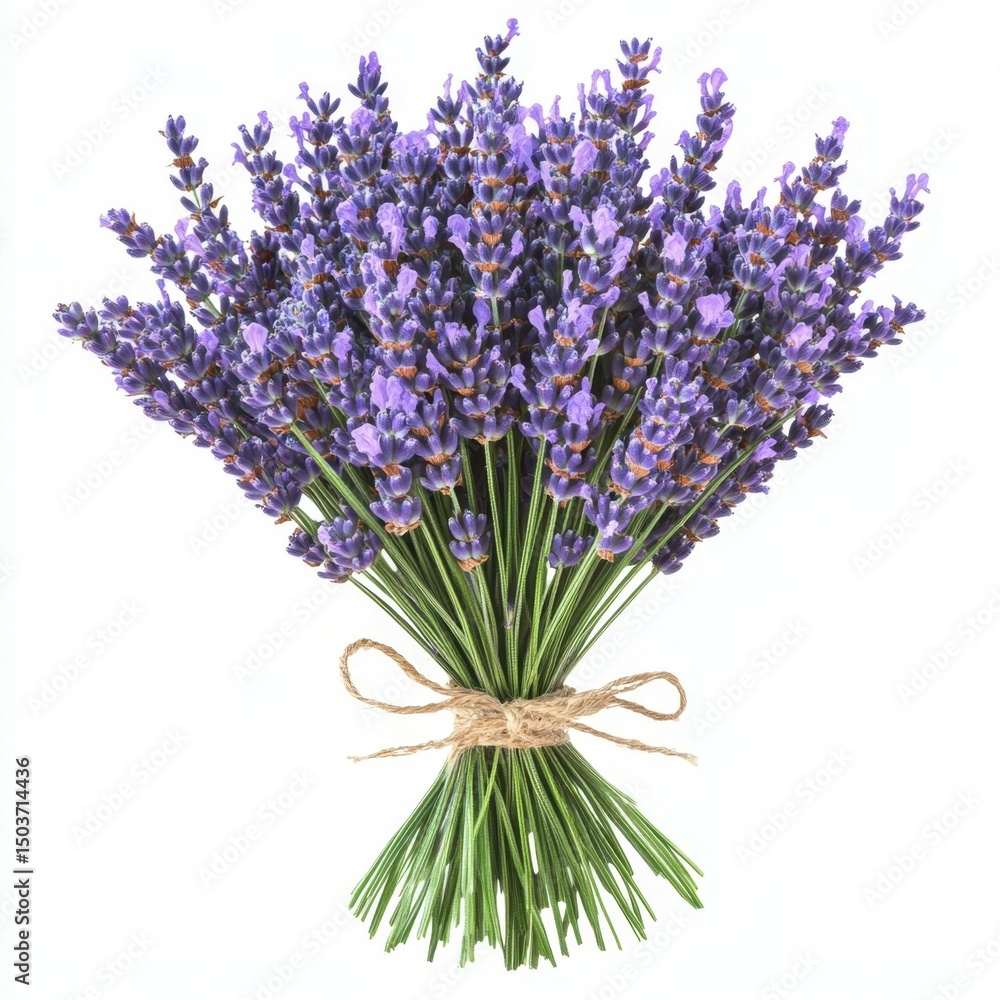Obraz premium Beautiful Lavender Bouquet Aromatic Purple Flowers For Relaxing Home Decor