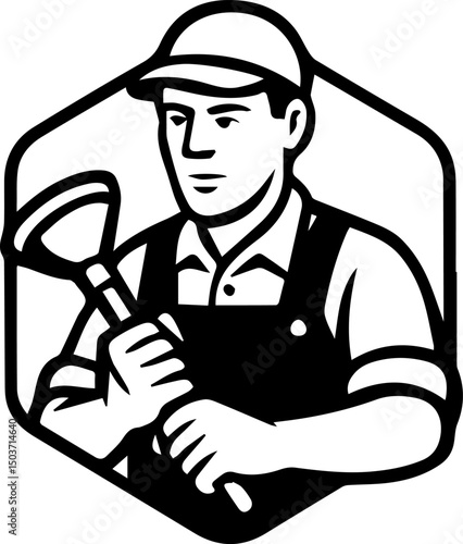Plumbing Pipe Water Valve Design Illustration Vector Design 