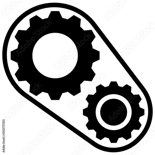 Process Glyph Icon