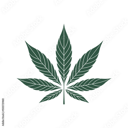 Unique cannabis logo Modern and minimalist vector and abstract logo