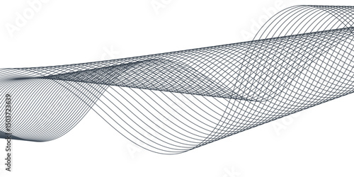 Speed lines connection vector background. Flowing futuristic dynamic motion technology. Wave curve of a smoky flow movement abstract background.	
