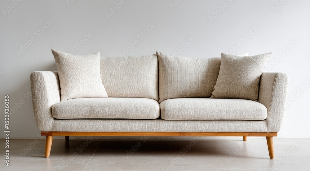 red sofa on a white background red sofa on a white background