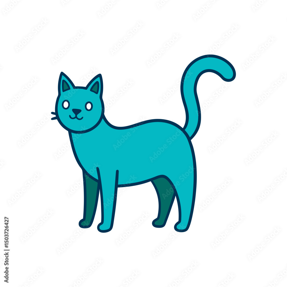 Simple Cat Doodle Vector Outline For A Minimalist And Modern Feline Icon Simple Cat Doodle Vector Outline For A Minimalist And Modern Feline Icon