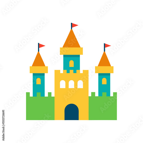 Wallpaper Mural Sand Castle Doodle Vector For A Fun And Sunny Summer Beach Day Torontodigital.ca