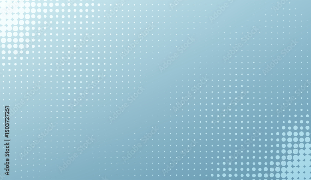 Abstract Light Blue Halftone Gradient Background with White Dots: Modern Minimalist Vector Design, Seamless Pattern for Digital Design and Artistic Use Abstract Light Blue Halftone Gradient Background with White Dots: Modern Minimalist Vector Design, Seamless Pattern for Digital Design and Artistic Use