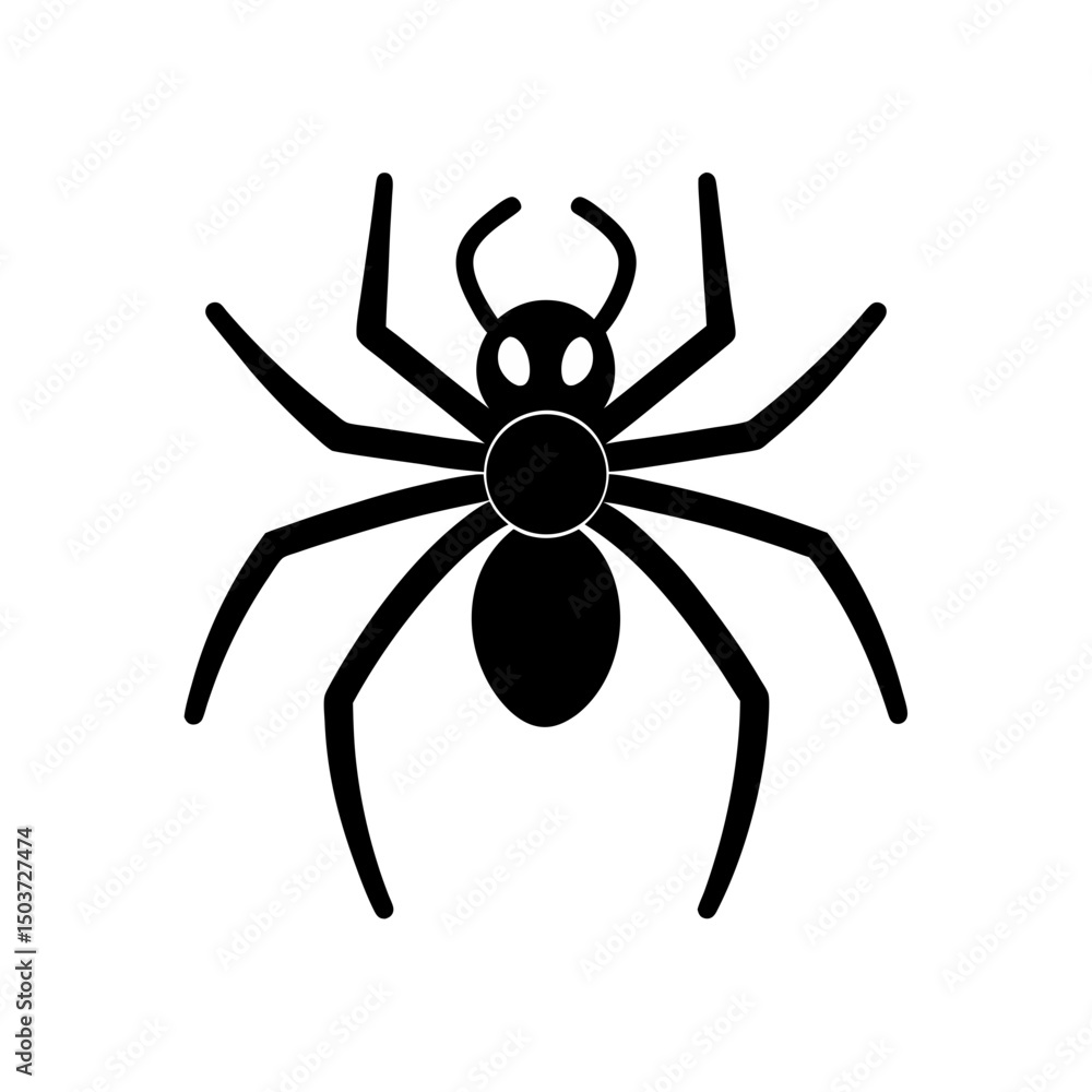 Spider In A Web Doodle Vector For A Classic Halloween And Spooky Clipart Spider In A Web Doodle Vector For A Classic Halloween And Spooky Clipart