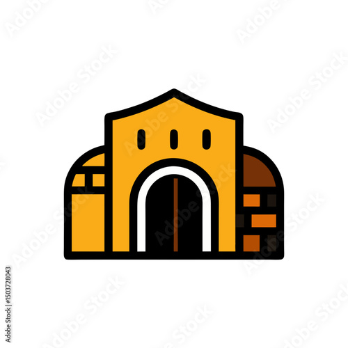 Dark Wine Cellar Doodle Vector With Barrels For An Underground Storage