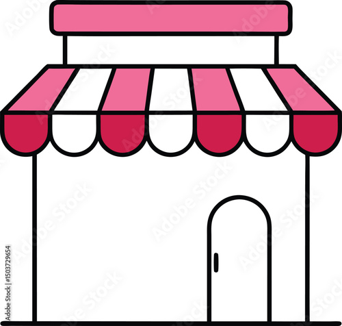 shop window vector illustration