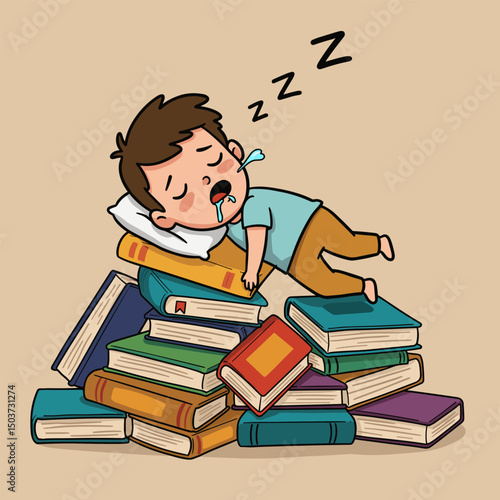 Kid loving comic book stories,