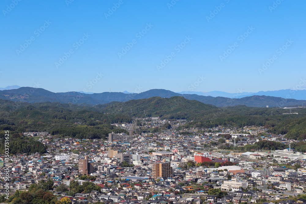 Fototapeta premium 小川町の街並み（埼玉県小川町）