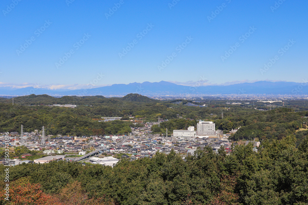 Fototapeta premium 小川町の街並み(埼玉県小川町)