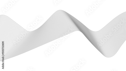 Abstract wave element for design. Digital frequency track equalizer. Stylized line art background. Curved stroke lines abstract vector lines background texture digital drawing Vector illustration. 
