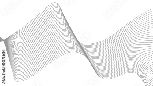 Abstract wave element for design. Digital frequency track equalizer. 