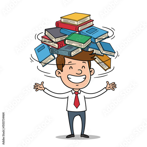 Smart boy loving colorful panels,