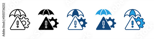 Mitigation icon sheet multiple style collection