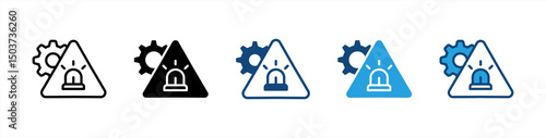 Incident Management icon sheet multiple style collection