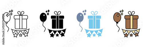 BIRTHDAY concept line icon. Simple element illustration.