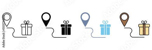 SHIPPING concept line icon. Simple element illustration