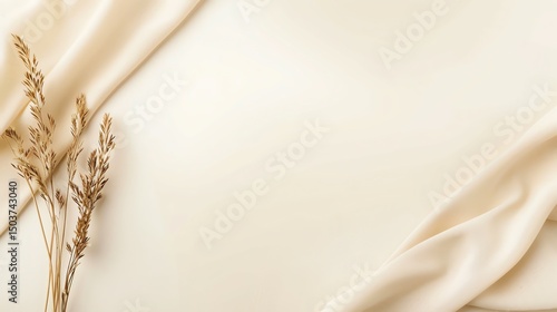 Calm aesthetic background with soft beige tones, minimal and elegant design. Perfect for branding, social media, wallpaper, and modern creative projects.