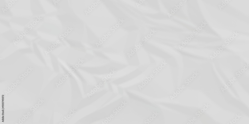 Obraz premium White crumpled paper background texture pattern overlay. wrinkled high resolution arts craft and Seamless white crumpled paper. 