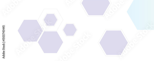 Abstract cube hexagon shape background. Digital technology concept Vector gradient hexagons pattern design.

