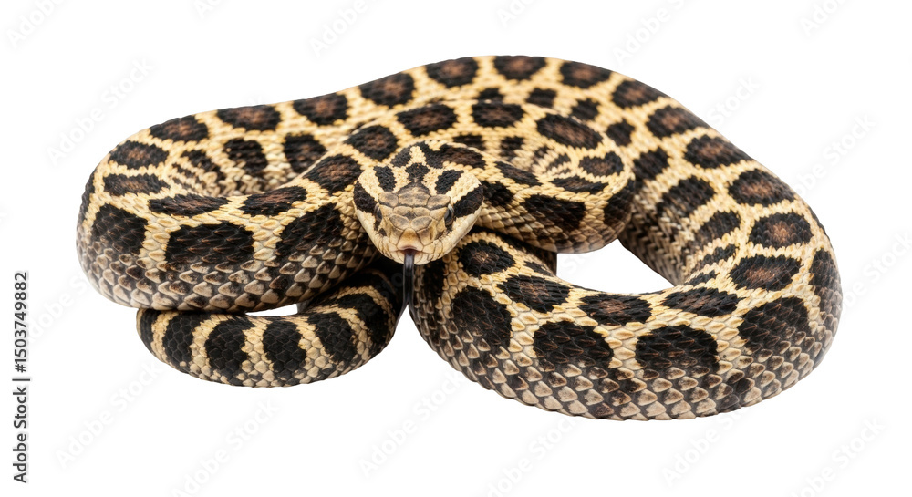 Fototapeta premium Moray Eel Coiled On A Dark Background